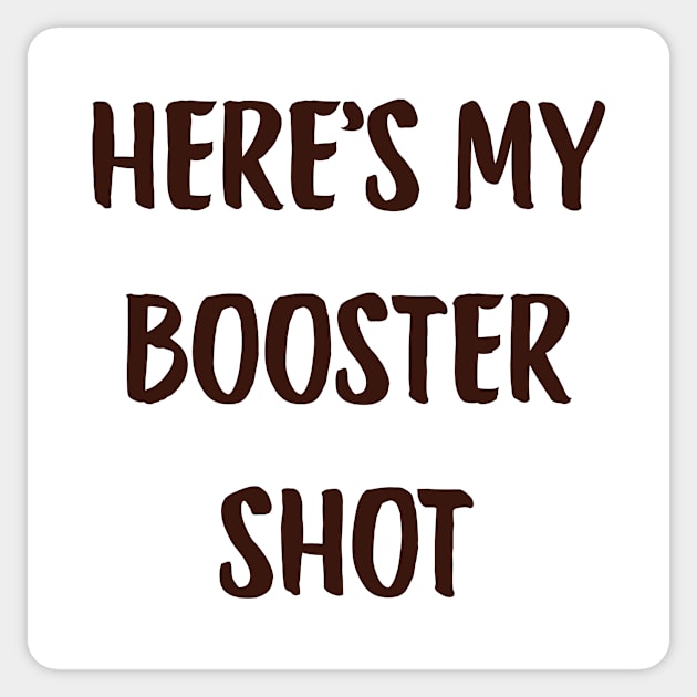 Here’S My Booster Shot Coffee Cute Funny Hot Tumblr Sticker by mounteencom